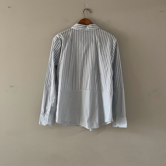 Classic Preppy Multi-stripe button-up, Sz L, like new! - Picture 3 of 6